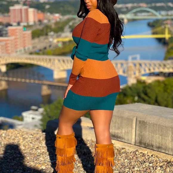 Fall girly sweater dress - Picture 2 of 9